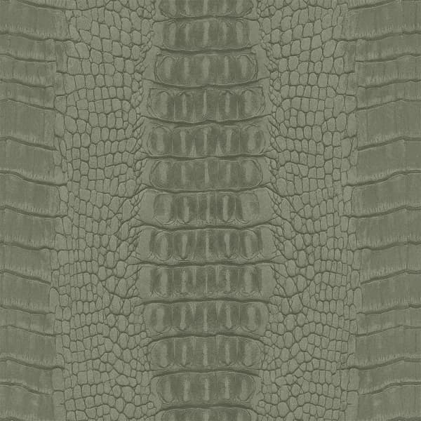 Origin Wallcoverings tapet krokodilhud gråaktigt olivgrönt 0,53 x 10,05 m