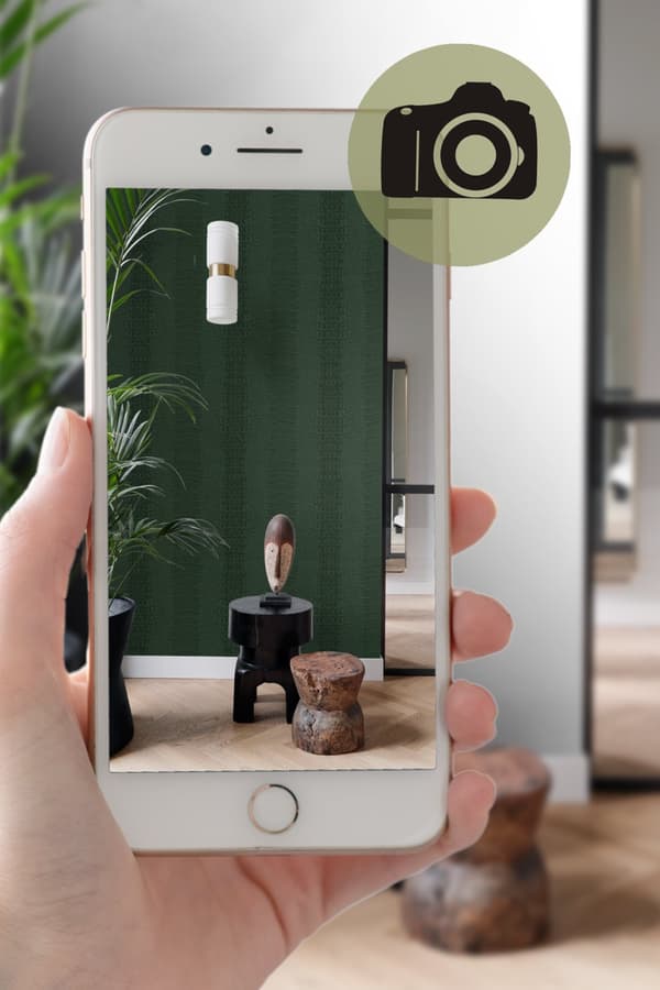 Origin Wallcoverings tapet krokodillehud mørkegrønt 0,53 x 10,05 m
