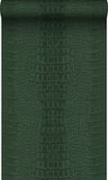 Miniatyrbillede 1 af 7: Origin Wallcoverings tapet krokodillehud mørkegrønt 0,53 x 10,05 m