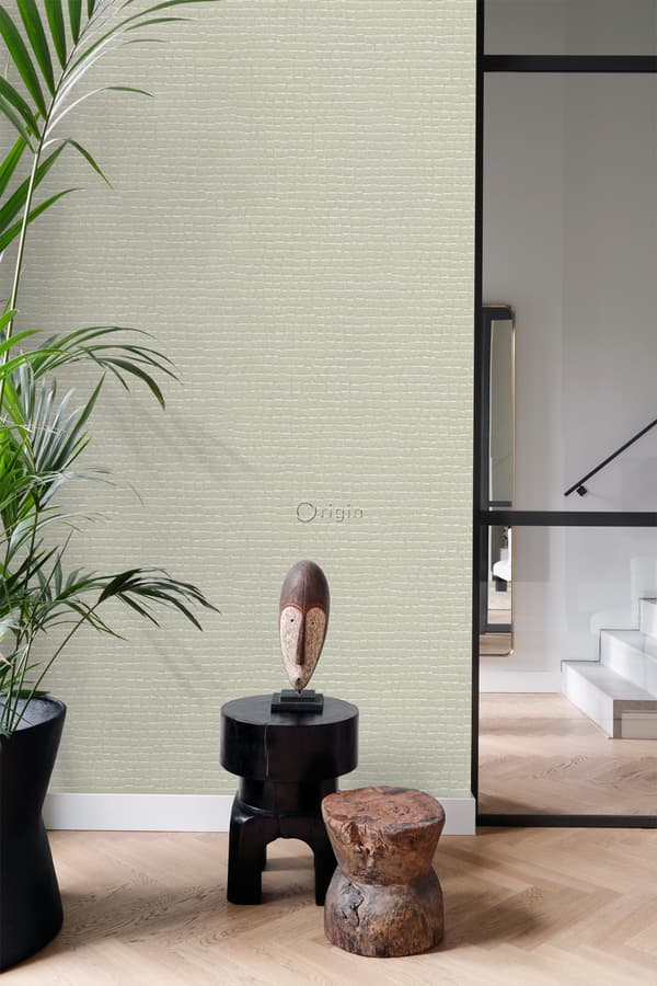 Origin Wallcoverings tapet krokodilhud vitt 0,53 x 10,05 m