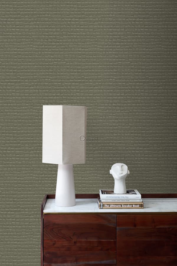 Origin Wallcoverings tapet krokodilhud mullvadsgrått 0,53 x 10,05 m