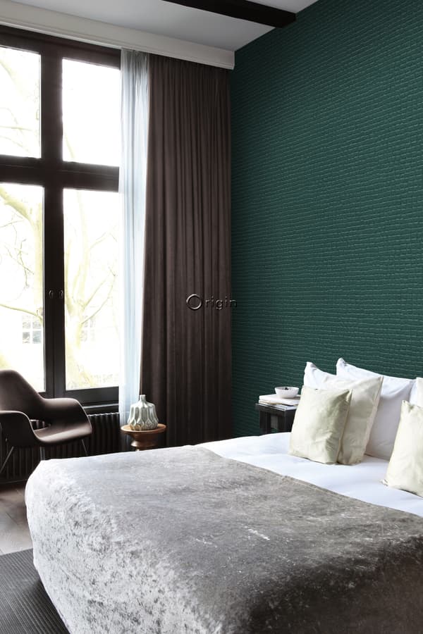 Origin Wallcoverings tapet krokodillehud benzinblåt 0,53 x 10,05 m