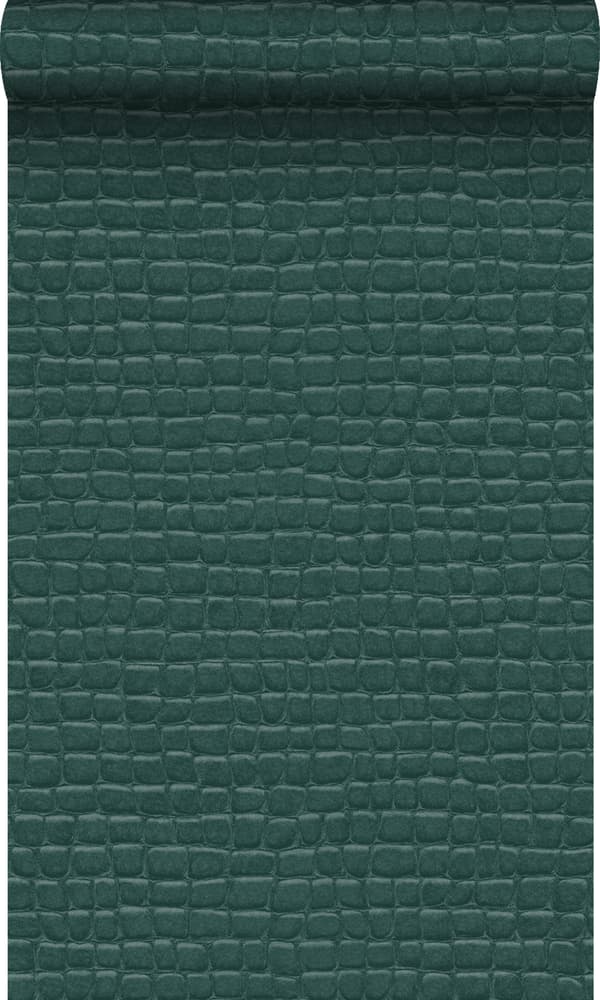 Origin Wallcoverings tapet krokodillehud benzinblåt 0,53 x 10,05 m