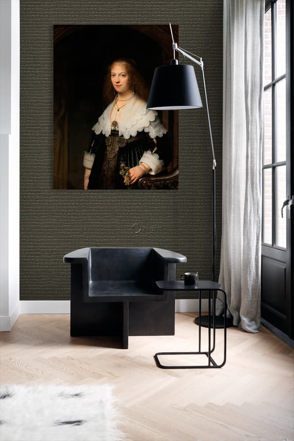 Origin Wallcoverings tapet krokodilhud mörkbrunt 0,53 x 10,05 m