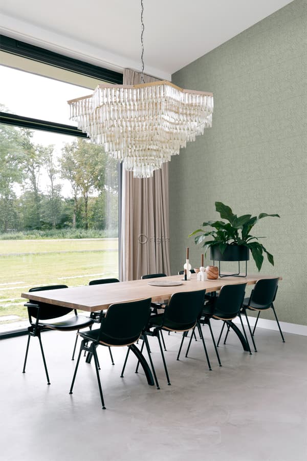 Origin Wallcoverings tapet kakelmotiv med ormskinn tryck blekgrått 0,53 x 10,05 m