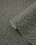 Miniatyrbild 8 av 8: Origin Wallcoverings tapet kakelmotiv med ormskinn tryck mullvadsgrått 0,53 x 10,05 m