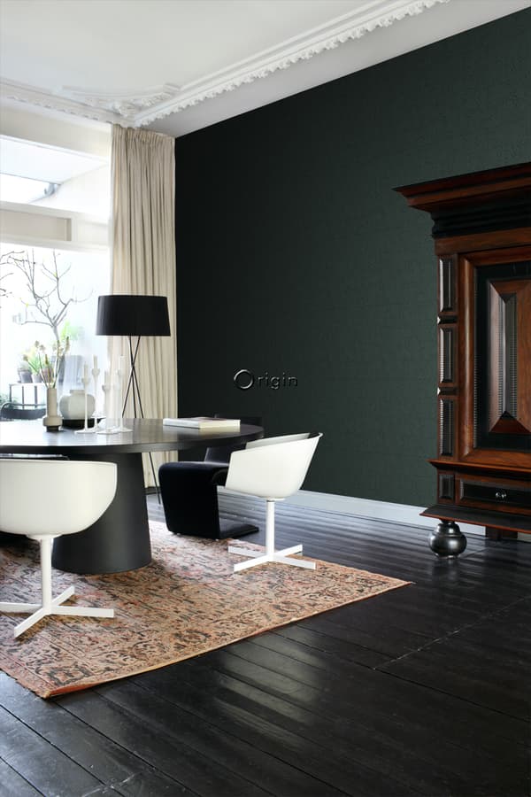 Origin Wallcoverings tapet flisemotiv med slangeskind print benzinblåt 0,53 x 10,05 m