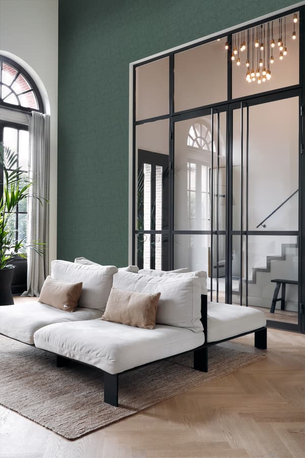 Origin Wallcoverings tapet flisemotiv med slangeskind print benzinblåt 0,53 x 10,05 m