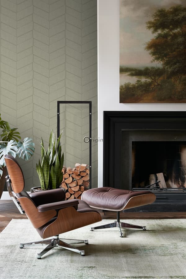 Origin Wallcoverings tapet kakelmotiv med ormskinn tryck beige 0,53 x 10,05 m