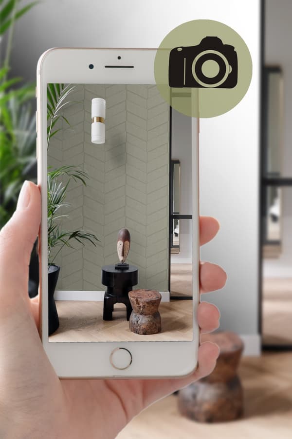 Origin Wallcoverings tapet kakelmotiv med ormskinn tryck beige 0,53 x 10,05 m