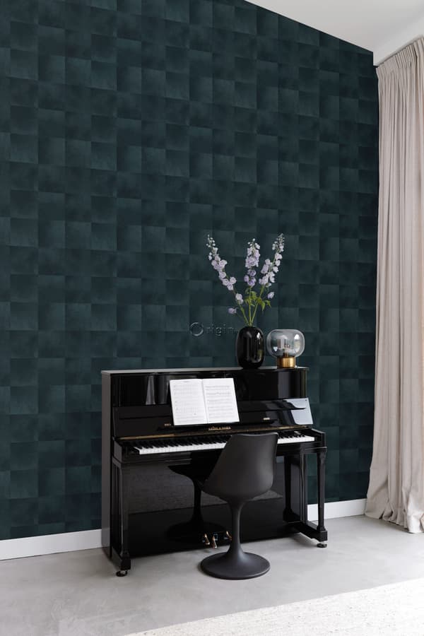 Origin Wallcoverings tapet djurmönster bläckblått 0,53 x 10,05 m