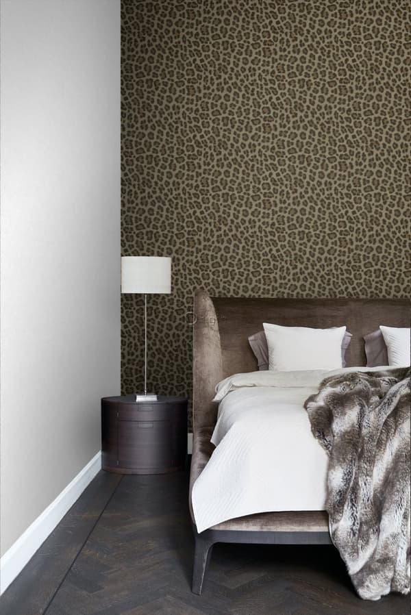 Origin Wallcoverings tapet leopardskinn brunt och beige 0,53 x 10,05 m