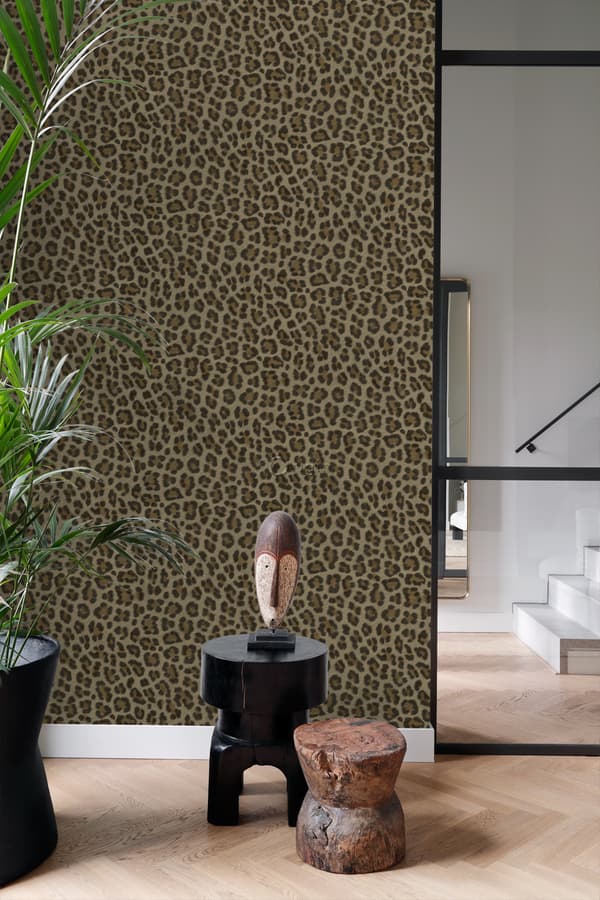 Origin Wallcoverings tapet leopardskinn brunt och beige 0,53 x 10,05 m