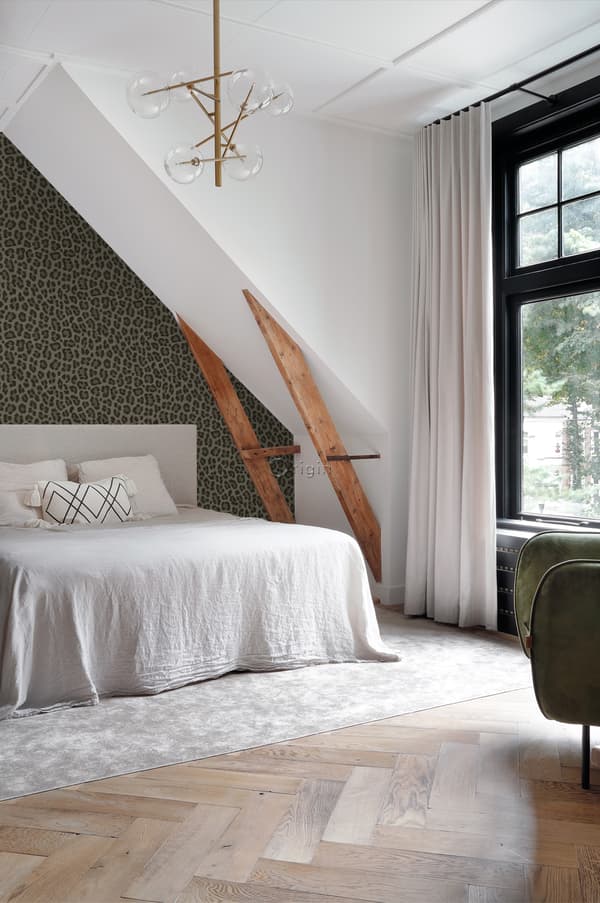 Origin Wallcoverings tapet leopardskinn mullvadsgrått 0,53 x 10,05 m