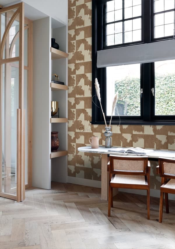 Origin Wallcoverings tapet kohud look brunt och vitt 0,53 x 10,05 m