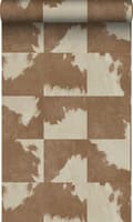 Miniatyrbild 1 av 8: Origin Wallcoverings tapet kohud look brunt och vitt 0,53 x 10,05 m