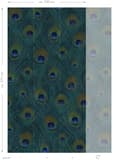 Miniatyrbild 8 av 8: Origin Wallcoverings fototapet påfågelfjädrar havsgrönt 150 x 279 cm
