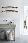 Miniatyrbillede 3 af 5: ESTAhome wallsticker fisk gråt 97 x 48,5 cm
