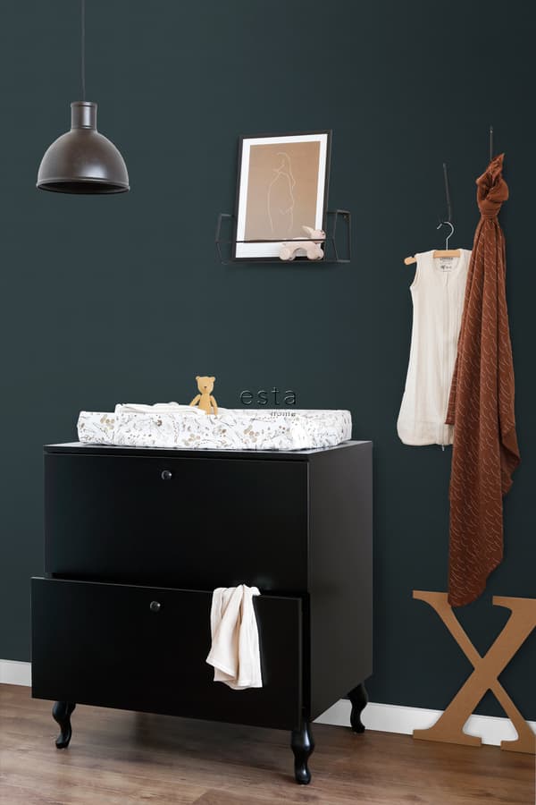 ESTAhome tapet linnestruktur bläckblått 0,53 x 10,05 m