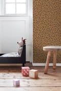Miniatyrbild 5 av 7: ESTAhome tapet prickar apelsinfärgat och svart 0,53 x 10,05 m