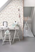 Miniatyrbild 4 av 8: ESTAhome tapet grafiskt motiv antikrosa och terrakottaröd 0,53 x 10,05 m