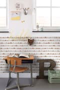 Miniatyrbild 5 av 8: ESTAhome tapet grafiskt motiv antikrosa och terrakottaröd 0,53 x 10,05 m