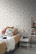 Miniatyrbild 7 av 8: ESTAhome tapet grafiskt motiv vitt, grått och beige 0,53 x 10,05 m