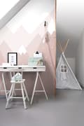 Miniatyrbillede 3 af 6: ESTAhome fototapet  bjerge antikrosa 200 x 279 cm