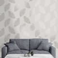 Miniatyrbild 4 av 8: DUTCH WALLCOVERINGS Tapet Fawning Feather ljusgrå