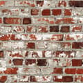 Miniatyrbild 2 av 4: DUTCH WALLCOVERINGS Tapet tegelsten röd