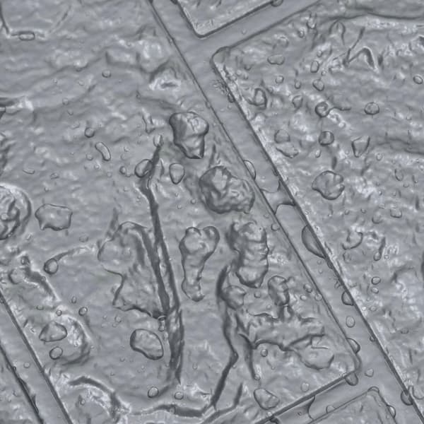 vidaXL 3D-tapet murstein selvklebende 40 stk antrasitt