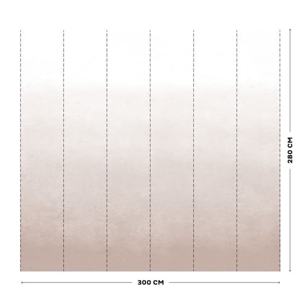 vtwonen - Fototapet - Degradere Soft Clay - Pink - 280x300cm