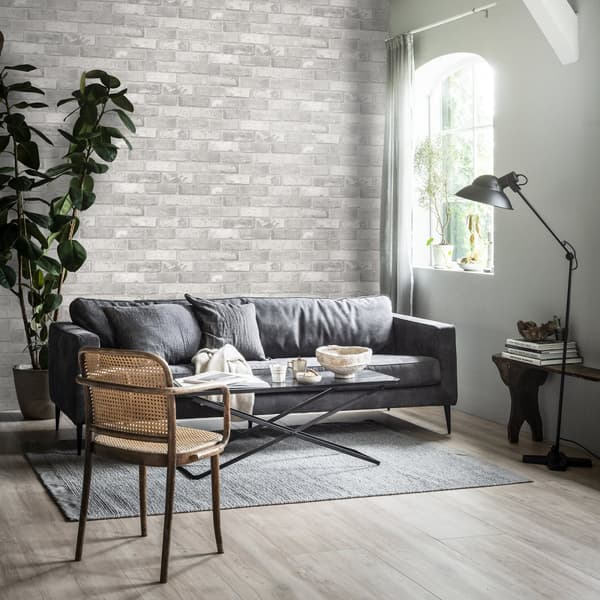 vtwonen - Non-woven tapet - Mursten Lysegrå - Lysegrå - 10mx53cm