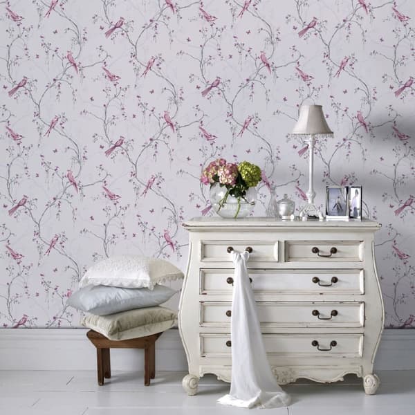 Superfresco Easy - Non-woven tapet - Songbird - Lilla - 10mx52cm