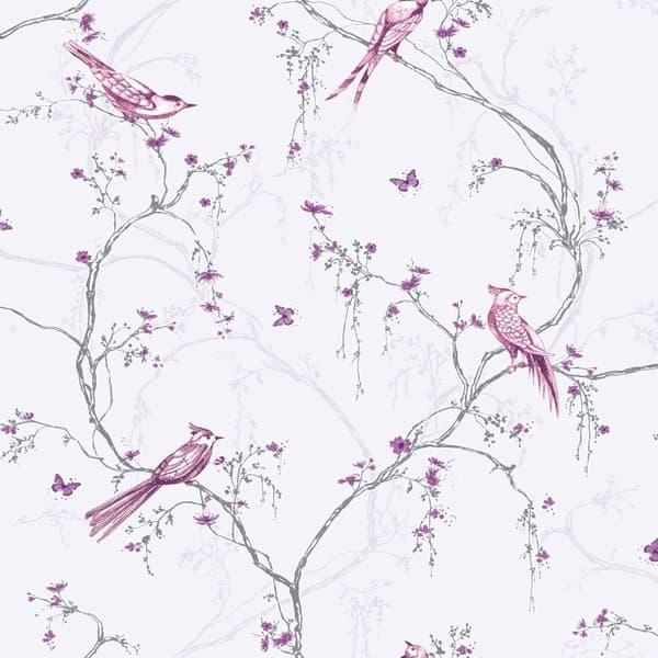 Superfresco Easy - Non-woven tapet - Songbird - Lilla - 10mx52cm