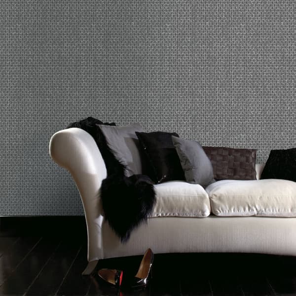 Superfresco Easy - Non-woven tapet - Optisk geometrisk - Svart - 10mx52cm