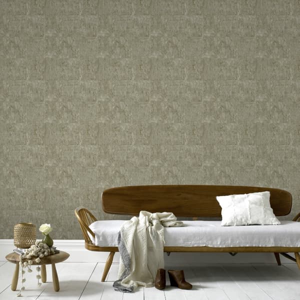 WOW - Non-woven tapet - Cork Luxury - Taupe - 10mx52cm