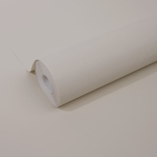 WOW - Non-woven tapet - Basic Bomuld - Hvid/Sand - 10mx52cm