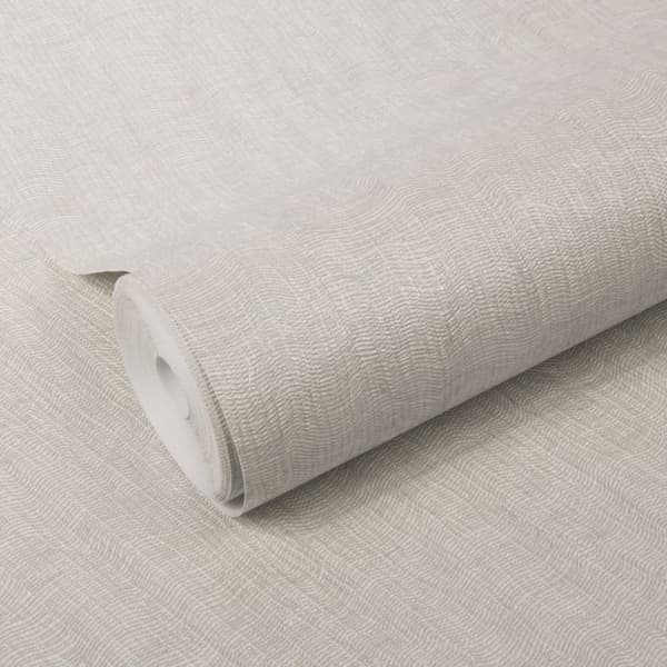 WOW - Non-woven tapet - Lyxigt tyg - Ljusgrå - 10mx52cm