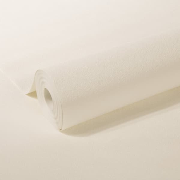 WOW - Non-woven tapet kan males - Fibre - Hvid - 10mx52cm
