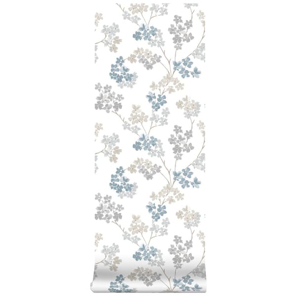 Superfresco Easy - Non-woven tapet - Blossom - Blå - 10mx53cm
