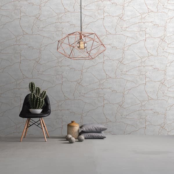 Superfresco Easy - Non-woven tapet - Kintsugi - Rose guld - 1005 x 53 cm