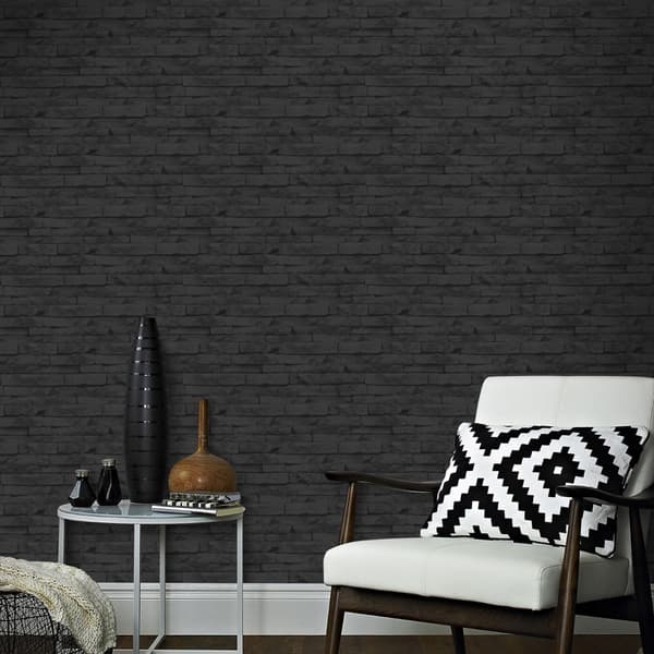 Superfresco Easy - Non-woven Tapet - Odysee Wall - Svart - 10mx52cm