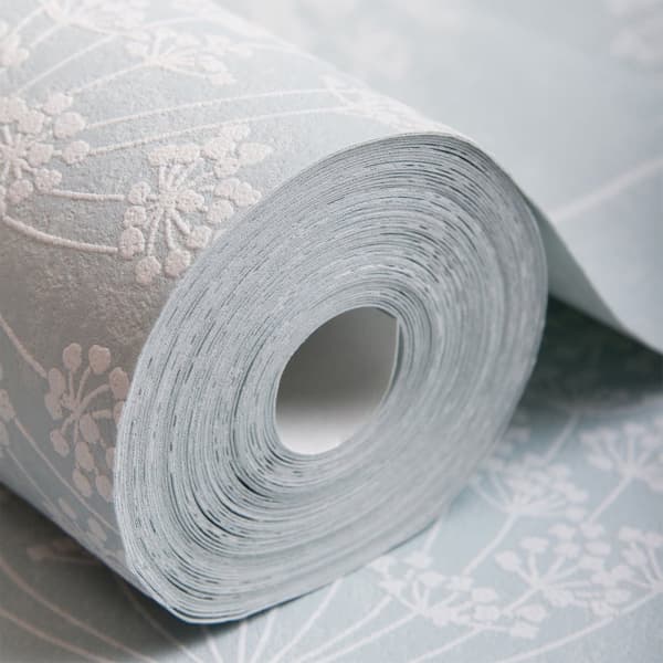Superfresco Easy - Non-woven tapet - Aura Sprig - Blå - 10,5mx52cm