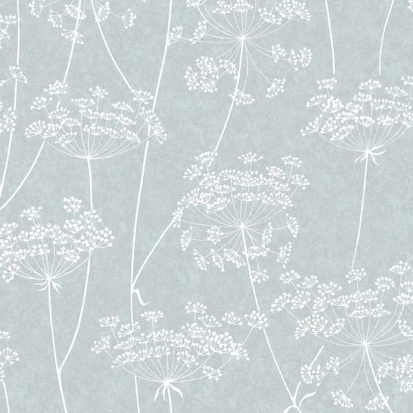 Superfresco Easy - Non-woven tapet - Aura Sprig - Blå - 10,5mx52cm