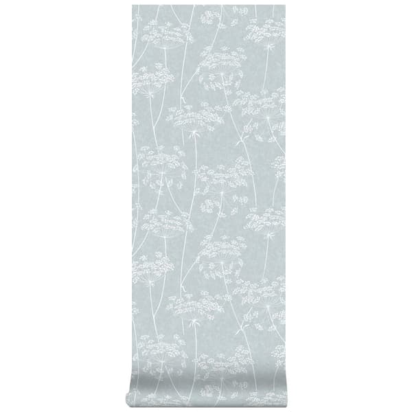 Superfresco Easy - Non-woven tapet - Aura Sprig - Blå - 10,5mx52cm