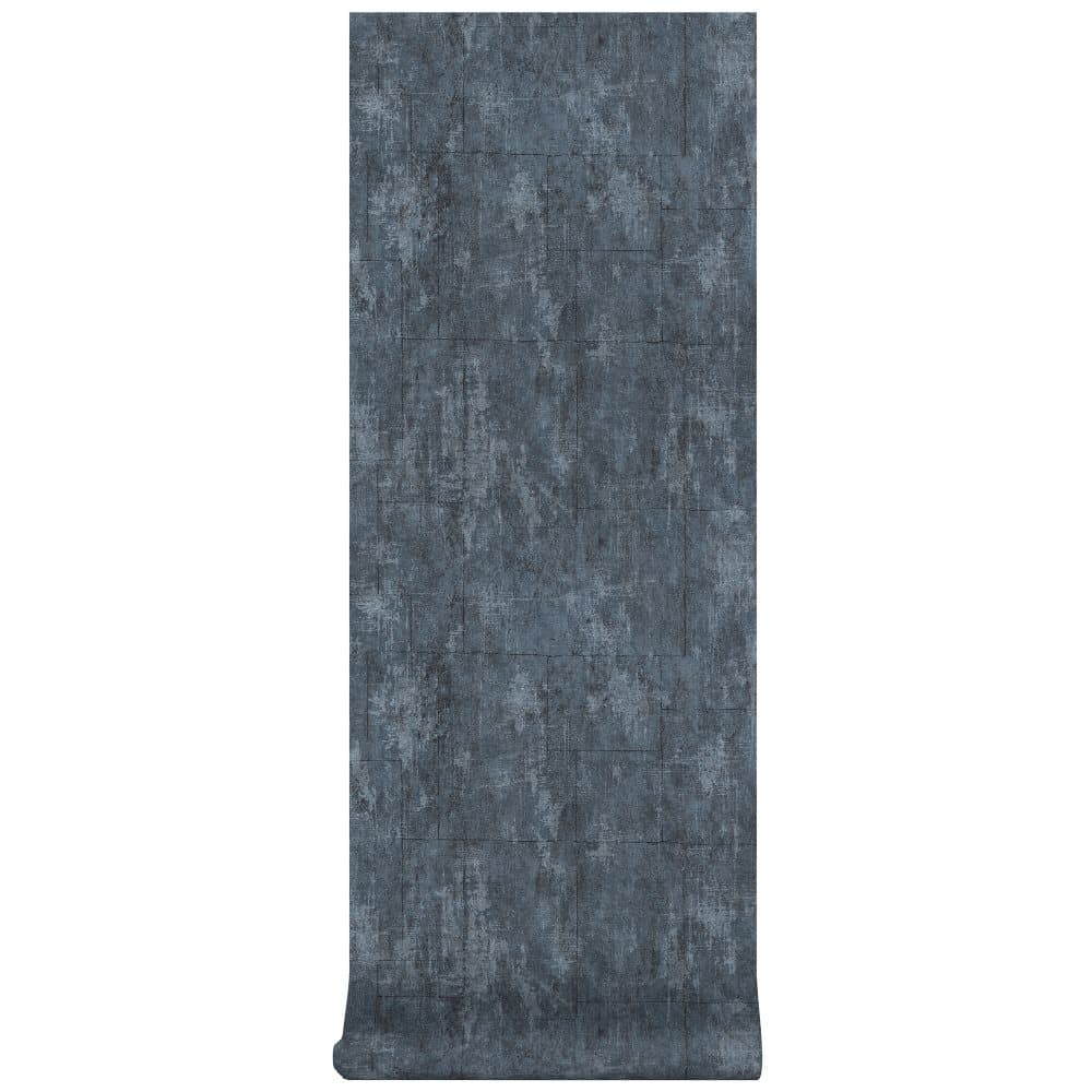 Superfresco Easy - Non-woven tapet - Betongblock - Blå - 1005 x 53 cm