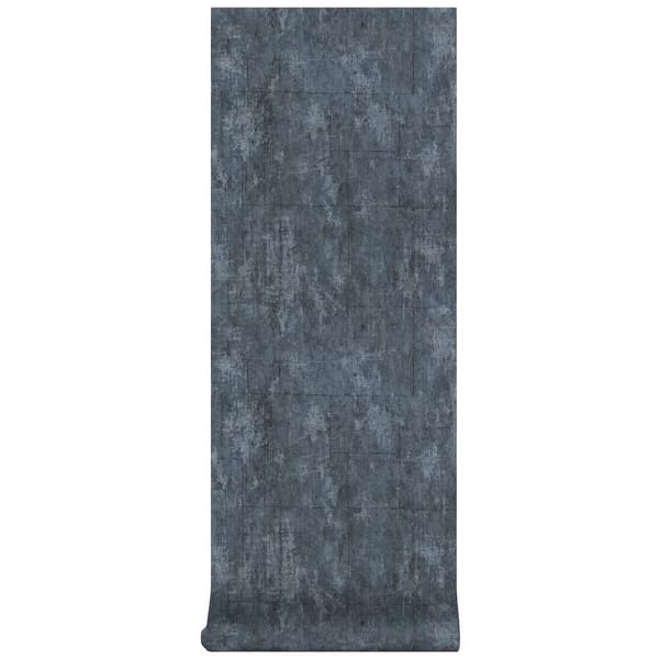 Superfresco Easy - Non-woven tapet - Betongblock - Blå - 1005 x 53 cm