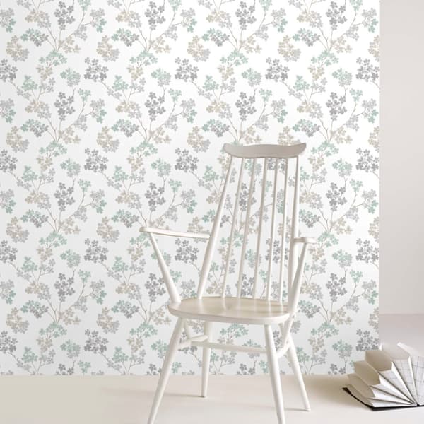 Superfresco Easy - Non-woven tapet - Blossom - Grøn - 10mx53cm