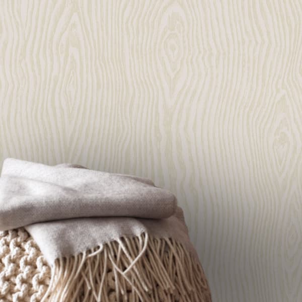Boutique - Non-woven Tapet - Cypress - Beige / Guld - 1005 x 53 cm